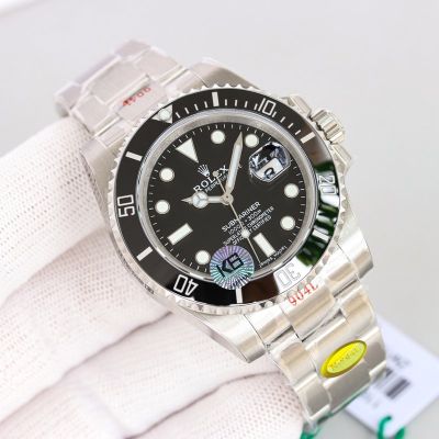 N Factory ROLEX Submariner Ceramic Bezel Insert 904L Steel Water Ghost  Watch